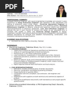 Huma Talpur Resume