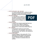 Lipa, Fritz Anne O. July 09, 2015 Bsn4: Acute Confusion and Delirum