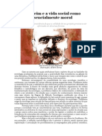 Durkheim e A Vida Social Como Essencialmente Moral