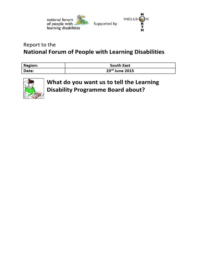 Learning Disability Support Report 2015 | PDF