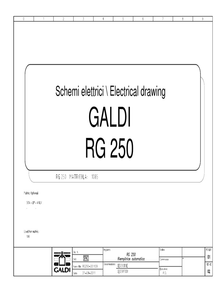 GALDI RG250 Wiring Diagrams | PDF