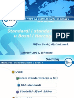 BAS Standardi I Standardizacija U Bosni I Hercegovini
