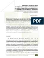 A histórica distinção entre ética pública e privada