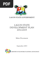 LAGOS STATE DEVELOPMENT PLAN 2012-2025