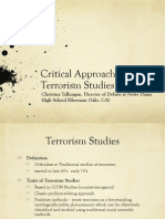 Critical Perspectives of Terrorism - UMich 2015 Tallungan
