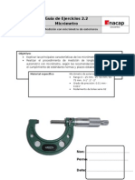 Pauta de Taller de Micrometro