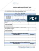 RELAT+ôRIO INDIVIDUAL DE ATIVIDADES DOCENTE 2014.1