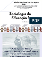 Sociologia Da Educação 2013