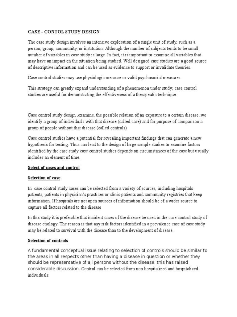 Case Study Design PDF Case Study Psychological Concepts