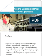 The Best Brisbane Commercial Pest Control Service Providers