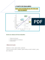 Punto d Equilibrio Costos