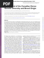 Download The Legend of the Canadian Horse   Genetic Diversity and Breed Origin by Radio-Canada SN271174201 doc pdf