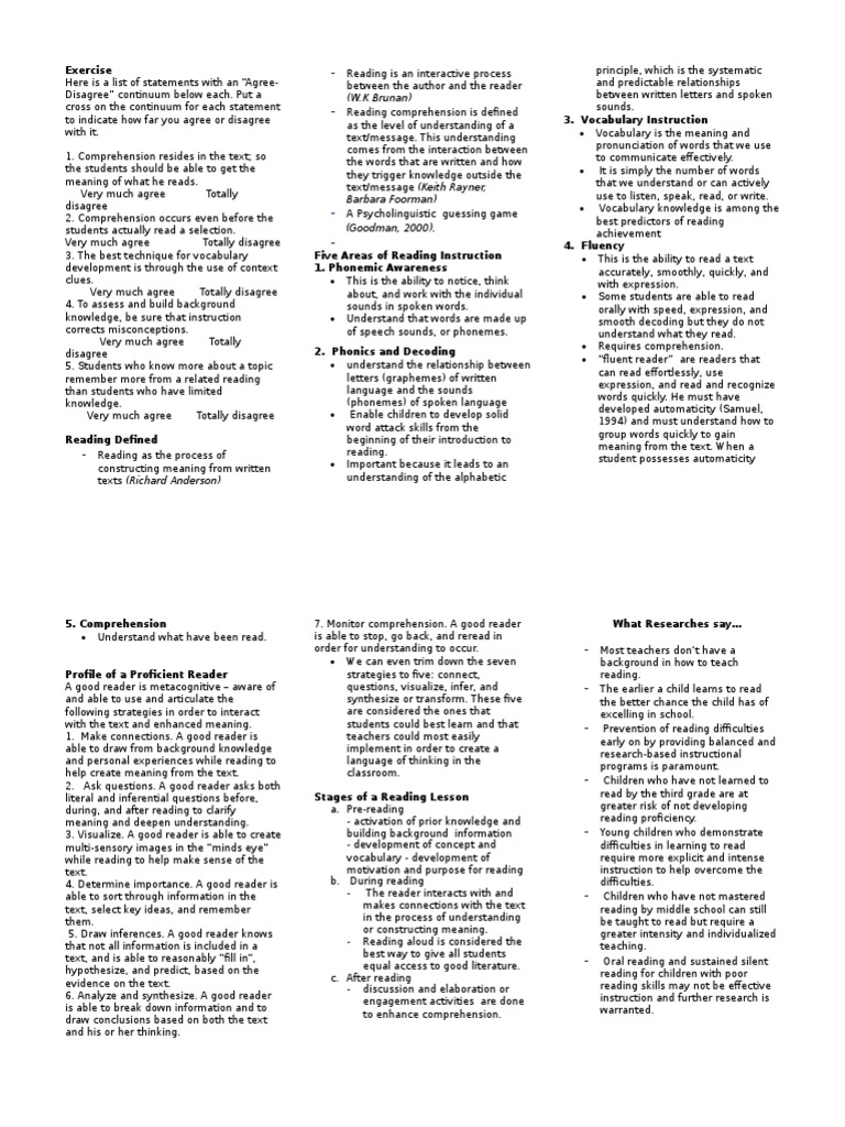 Strategies for Effective Reading Instruction | PDF | Reading ...