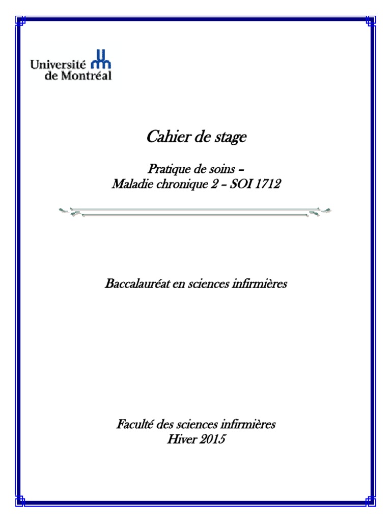 Page De Garde Cahier D Infirmier Cahier de Stage | PDF | Allaitement | Médicament