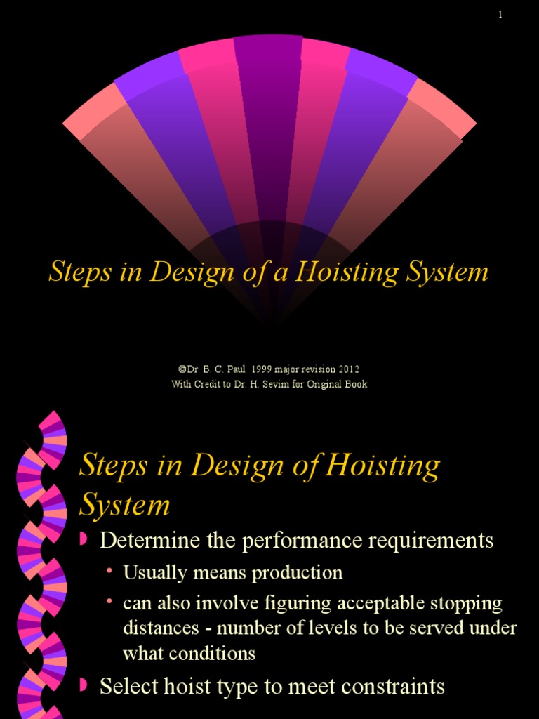 4 - Steps in Hoist Design | PDF | Rope | Transmission (Mechanics)