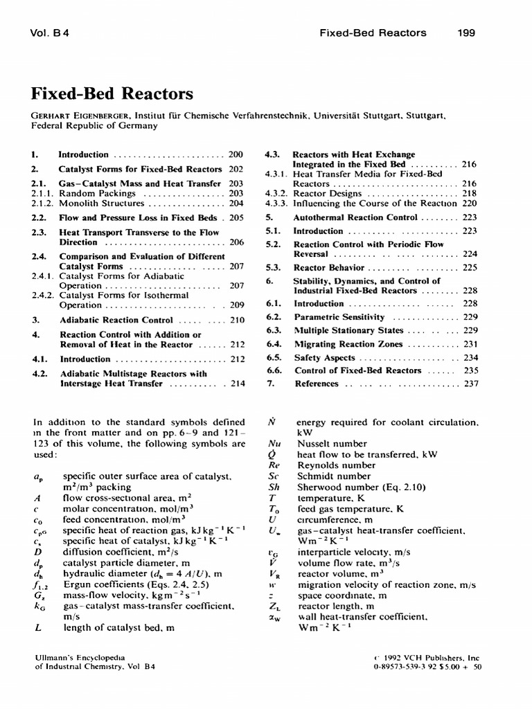 Fixed Bed Reactor Design | PDF | Technology & Engineering