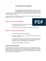 La Structure D'un Argument