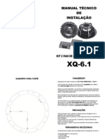 Instalação alto-fidelidade kit 2 vias 6,5