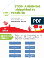 GESTIÓN AMBIENTAL Municipalidad de Peñalolén