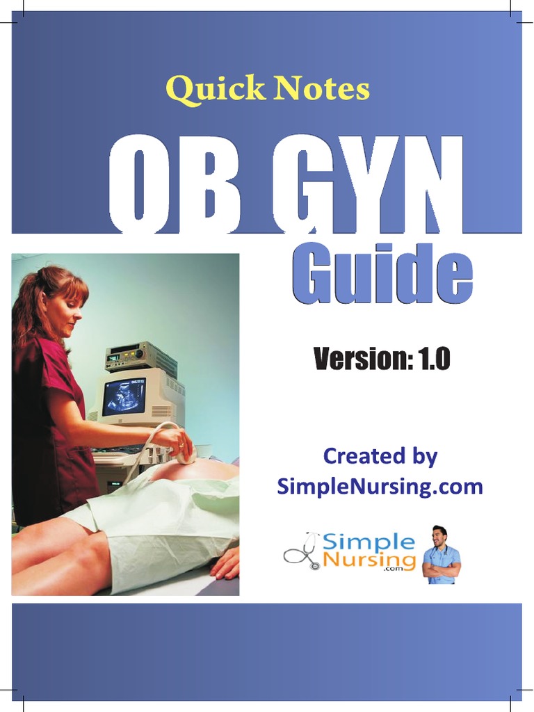 OBGYN Quick Notes Full - pdf-1162990791 | PDF | Menopause | Ovarian Cancer