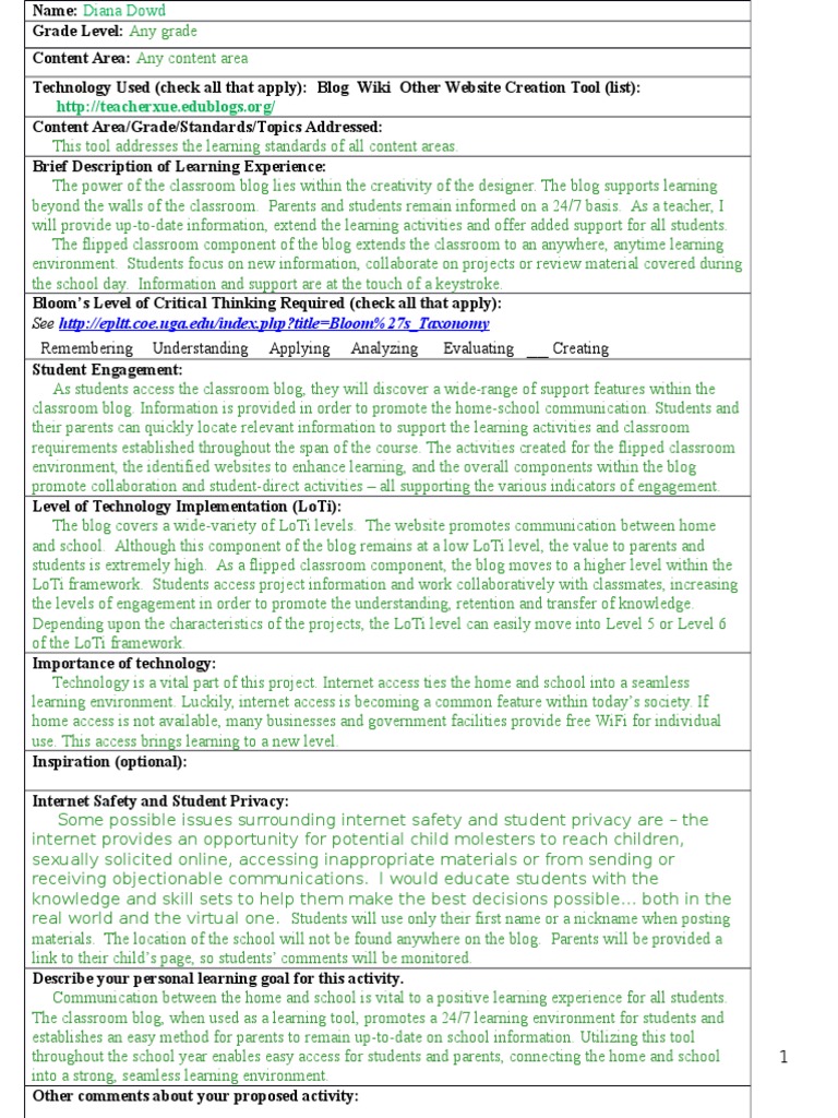 Effective Classroom Blog Strategies | PDF