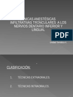 Anestesia Al Nervio Dentario Inferior y Lingual