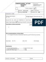 Commissioning Action Request (SAR) : PS-SR