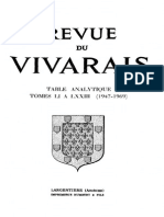 RV Table Analytiques 1947 1969