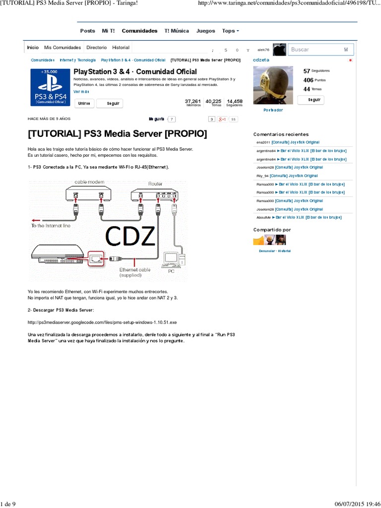 Ps3 Server (Propio) - Taringa! | PDF | Playstation 3 | Informática