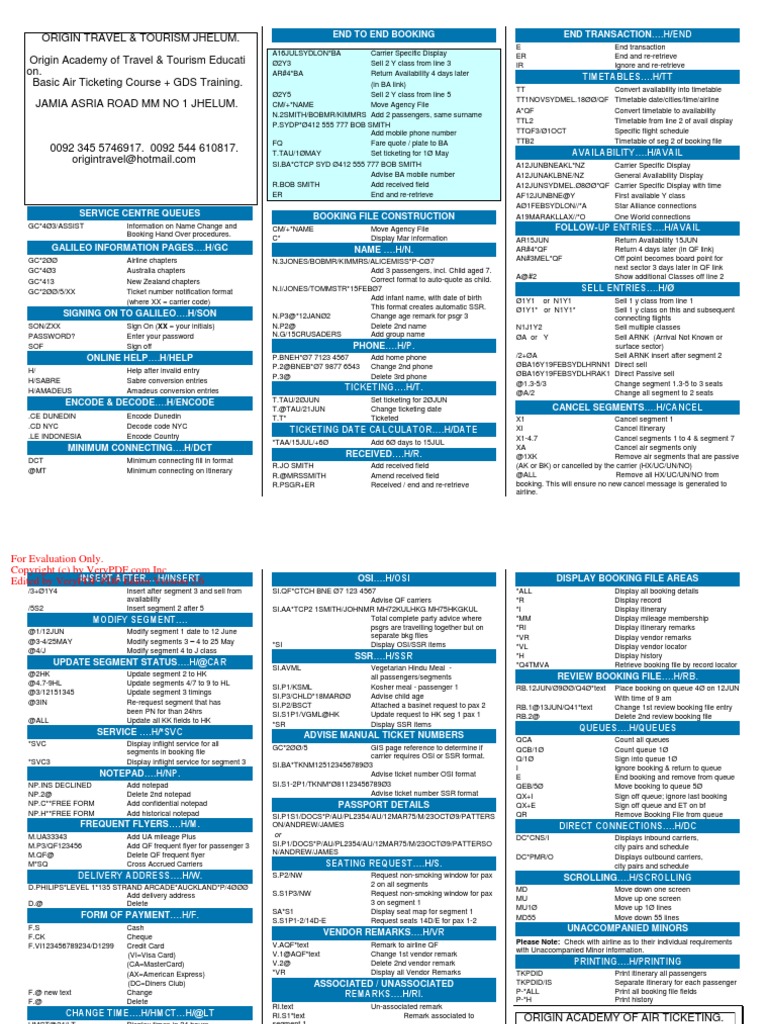 Galileo For Students ACADEMY | PDF | Airlines | Industries