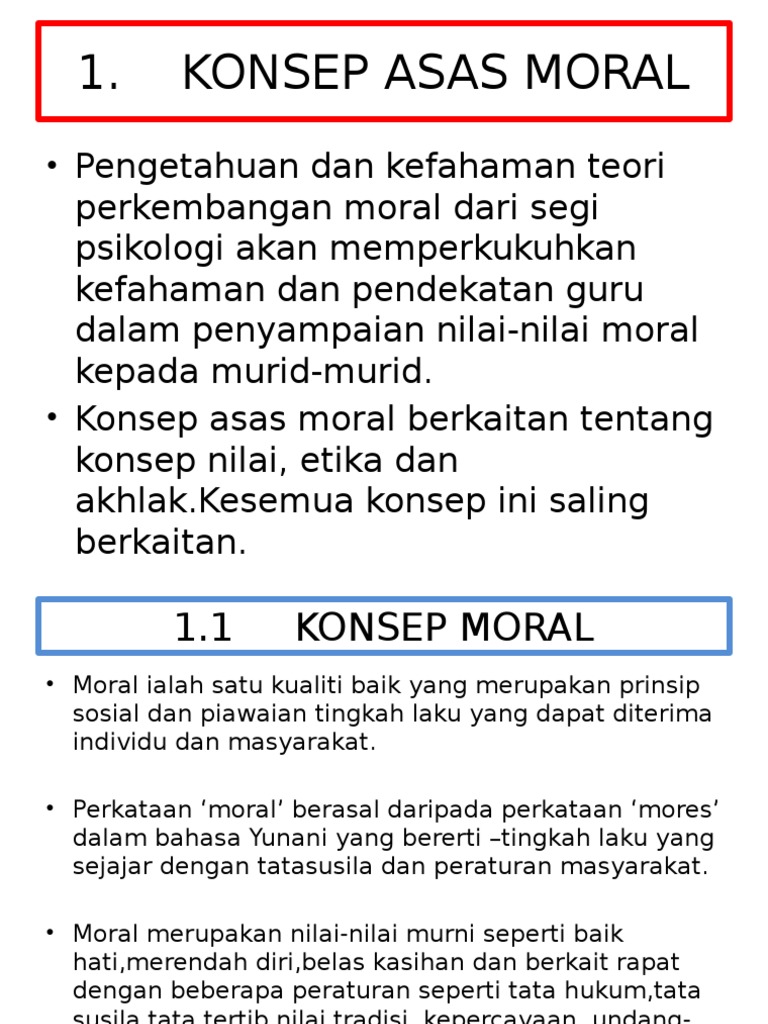 Konsep Moral