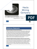 Hecla Mining Sept 2009 Presentation