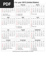 A Month-by-Month Visual Guide to the Calendar and Holidays of 1923 in the  United States | PDF
