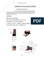 Prova Solidworks - Cswasampleexam2007