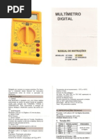 Manual do Multimetro DT830B