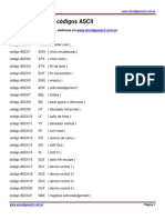 Lista Codigo Ascii