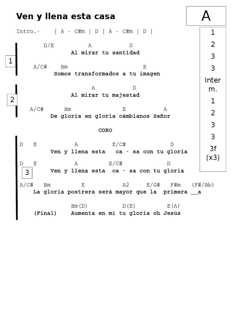 Ven Y Llena Esta Casa Descubre más canciones de vino nuevo. scribd