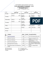 Schedule of Term-II