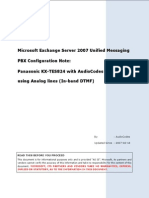 Panasonic KX-TES824 With AudioCodes MP-11x FXO Using Analog Lines (In-Band DTMF) PDF