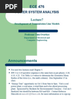 Power System Analysis: Development of Transmission Line Models