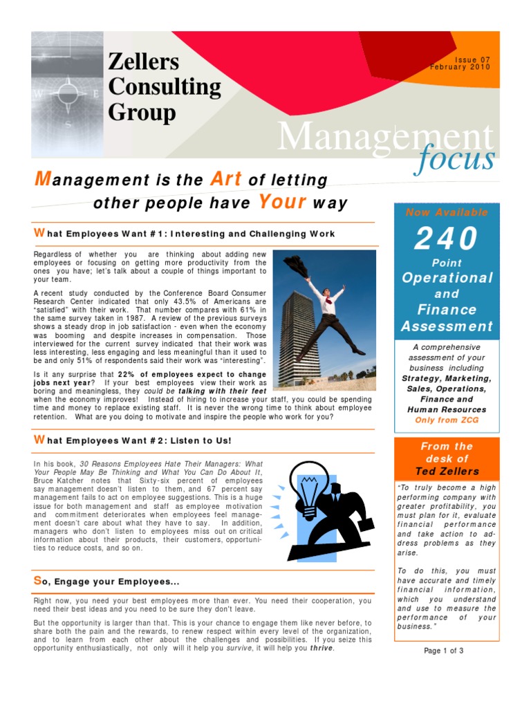 Management Is The Art - Feb 2010 E-Newsletter | PDF | Employee ...
