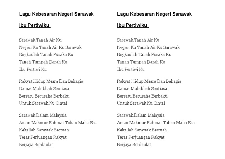 Lirik Lagu Ibu Pertiwiku Pdf