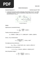 ECE5500 Winter 2013 Power System Analysis Homework Assignment # 1 Due Date: January 15, 2013