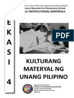 Hekasi 4 Misosa - 33. Kulturang Materyal NG Unang Pilipino