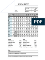 Report On Yield Test: 4 8.5 m3 Betomix 7-Jul-15 40058 Plant No./ Name Date Delivery Ticket No. Total Batched Quantity