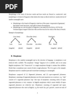 A. Morphology