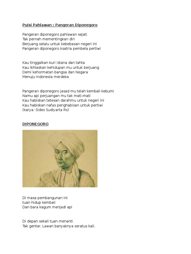 Unduh Gratis Gambar Puisi Pahlawan Docx Terbaru by Kata Cinta