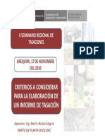 Criterios Para La Elaboracion de Informe de Tasacion