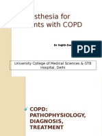 Anaesthesia For Patients With COPD: University College of Medical Sciences & GTB Hospital, Delhi