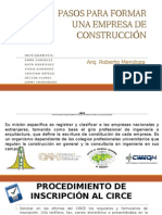 Pasos para formar empresa construcción